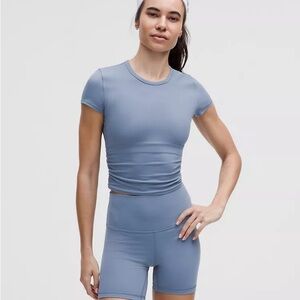 Lululemon All It Takes Back-Twist Ribbed Short-Sleeve Shirt